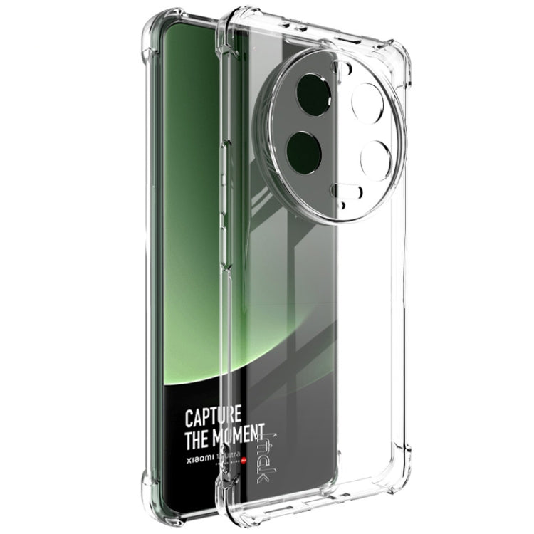 Shockproof TPU phone case, clear with circular camera cutout and raised bumper corners