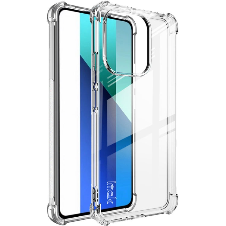 Shockproof TPU phone case, clear transparent with raised camera guard and grippy edges