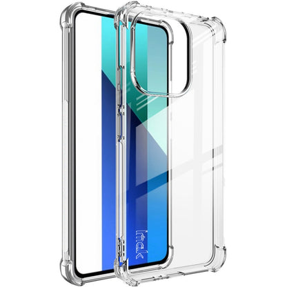 Shockproof TPU phone case, clear transparent with raised camera guard and grippy edges