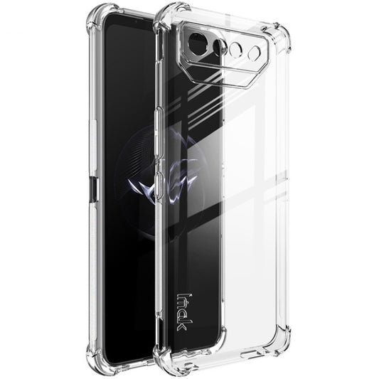 Transparent shockproof TPU phone case with airbag corner protection and camera cutout