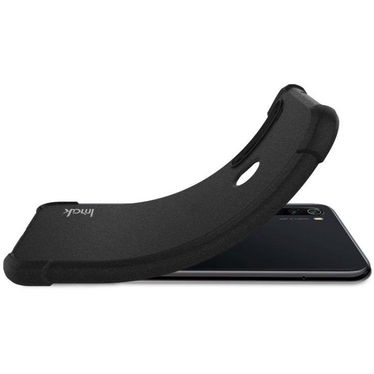 Matte black TPU bumper case with raised edge and shock-absorbing airbag design