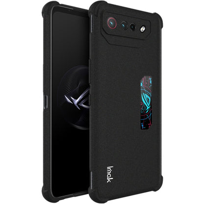 Matte black shockproof TPU phone case with airbag corners and camera opening