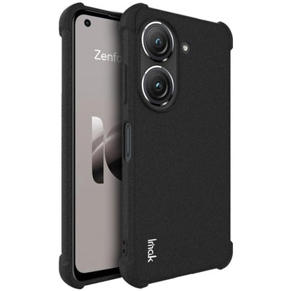 Matte black shockproof TPU phone case with dual camera cutouts and grip edges