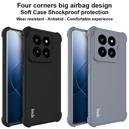 Shockproof TPU phone case shown in matte black and matte grey with airbag corner design