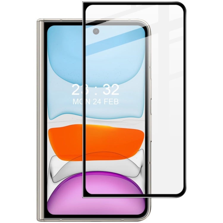 Tempered glass screen protector film on phone, clear glass with full coverage
