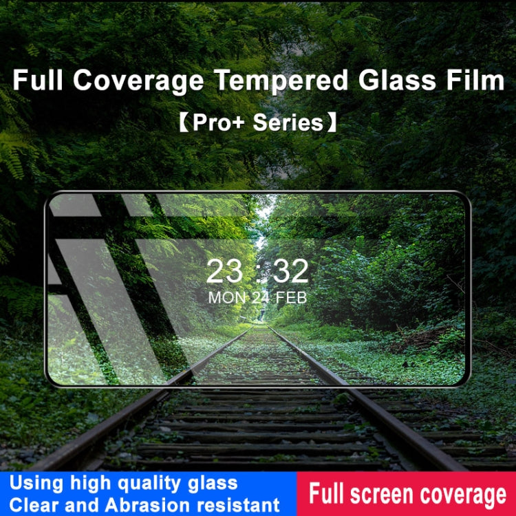 Full-screen tempered glass screen protector film covering a smartphone display