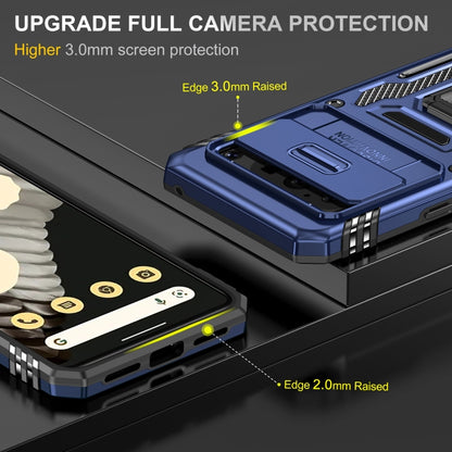 Blue rugged phone case showing raised camera and side edge protection