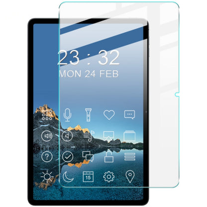 IMAK tempered glass film on tablet, clear screen protector covering the display