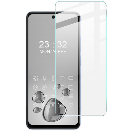 Phone screen tempered glass film with clear, edge-to-edge coverage