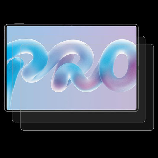 Clear tempered glass screen protector film for tablet, 2-pack, 9H, 0.3mm