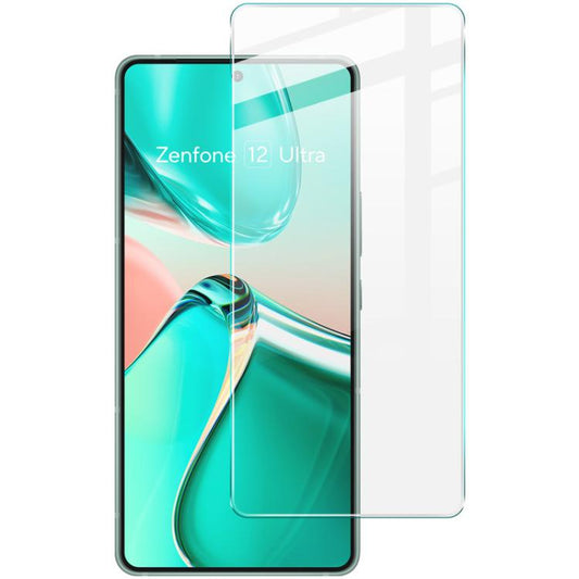 Clear tempered glass screen protector film for smartphone, raised glass panel