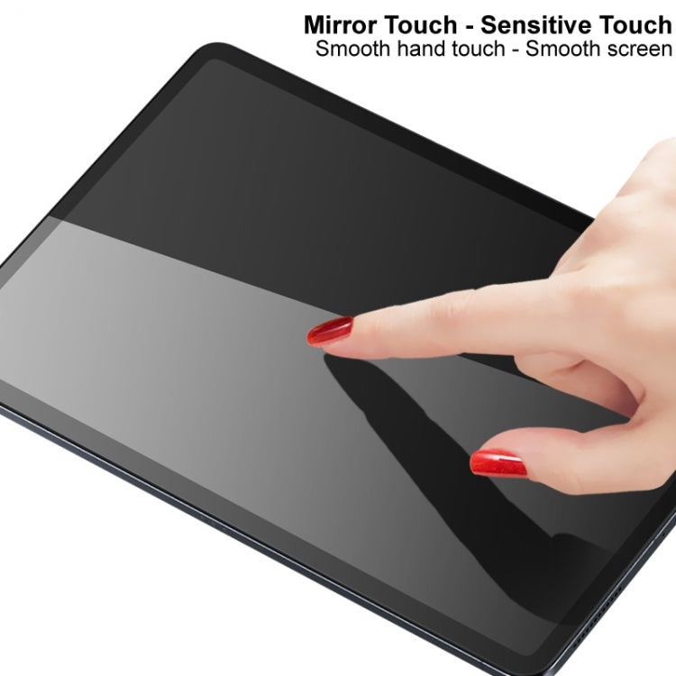 Clear tempered glass screen protector with mirror-like finish, finger touch