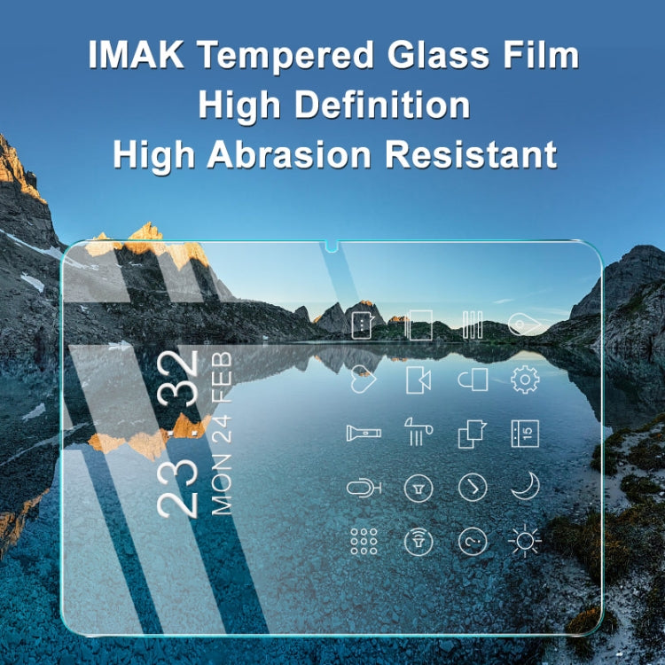 Tempered glass screen protector film applied to tablet display, transparent overlay