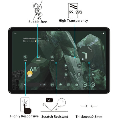 Tablet screen protector with 9H hardness, 0.3mm thickness and high transparency