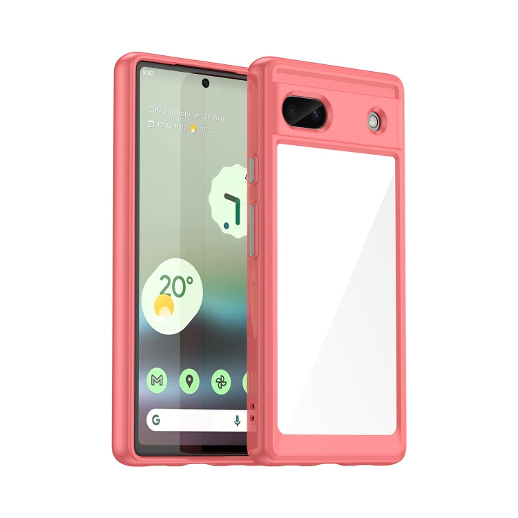 Colorful Series Acrylic + TPU Phone Case, For Google Pixel Fold, For Google Pixel 6A