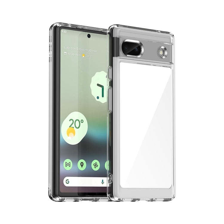 Colorful Series Acrylic + TPU Phone Case, For Google Pixel Fold, For Google Pixel 6A