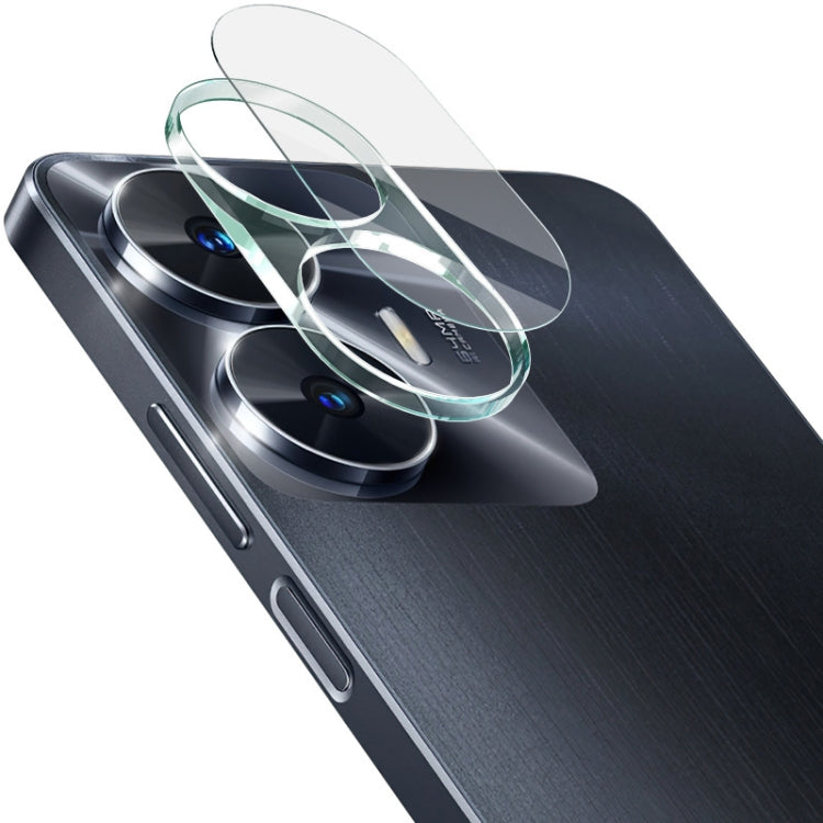 Rear camera lens tempered glass film with integrated cap for phone lens protection