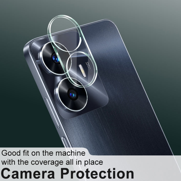 Rear camera lens tempered glass film covering dual rear lenses on a phone