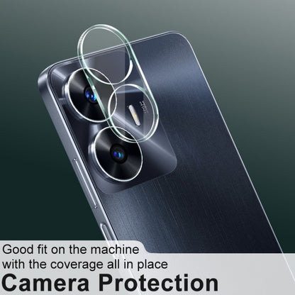 Rear camera lens tempered glass film covering dual rear lenses on a phone