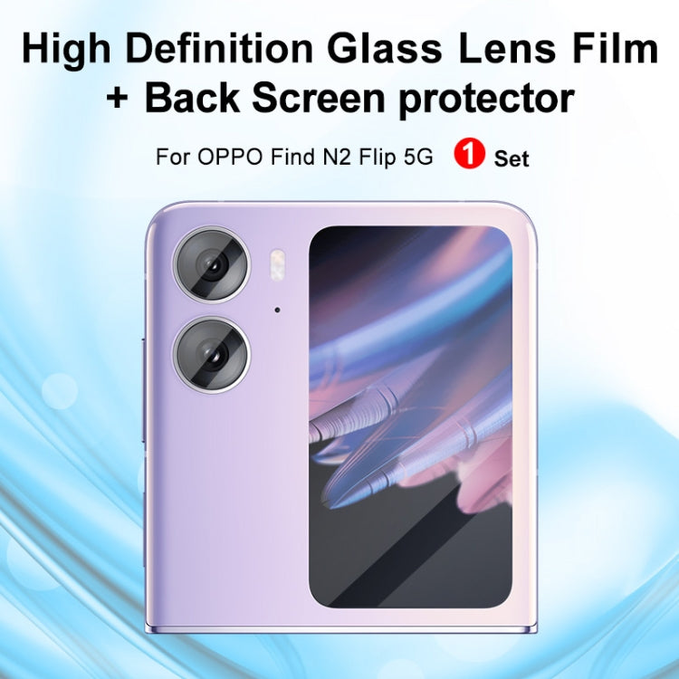 Purple phone back with dual camera lens film and clear back screen protector set