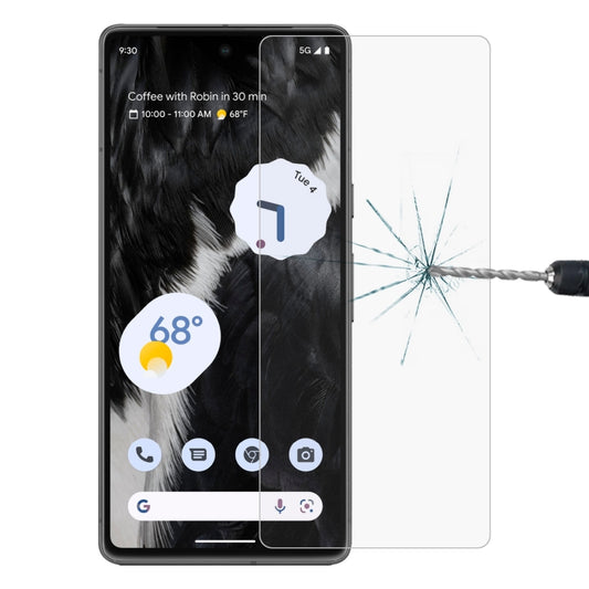 Tempered glass screen protector film with clear, rounded edges for phone display