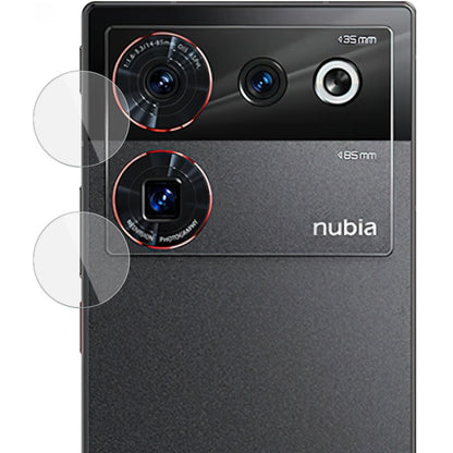 Rear camera lens glass film set with clear protective covers for a nubia phone