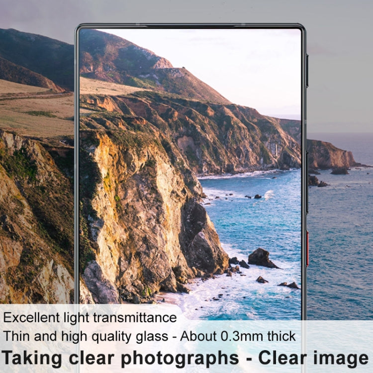Clear phone camera lens glass film for thin, protective coverage