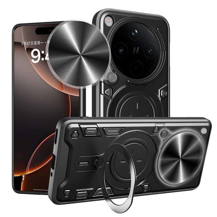 Black sliding camshield phone case with magnetic holder and CD texture back