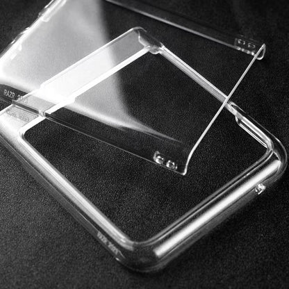 Clear TPU case with raised edges and hinge guard for foldable phone