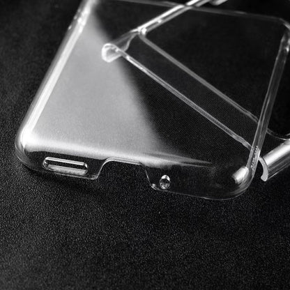 Clear TPU protective phone case with side button cutout and speaker opening
