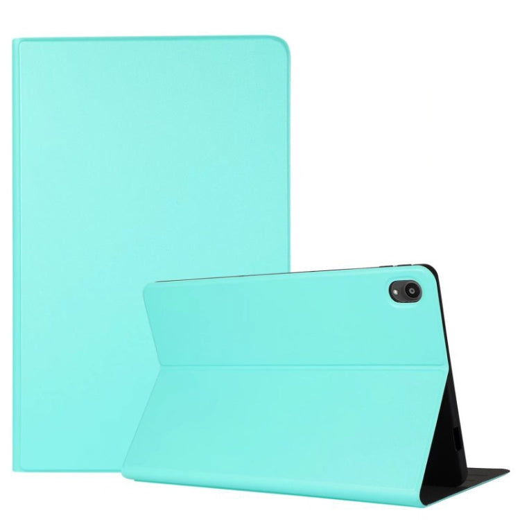 Mint green flip tablet leather case with stand and camera cutout