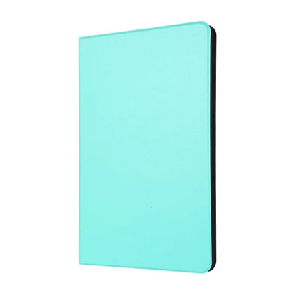 Mint green tablet leather flip case with smooth cover and edges