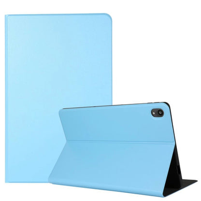 Light blue flip tablet leather case with stand and tablet back cutout