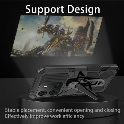 Rugged phone case with fold-out kickstand for hands-free viewing