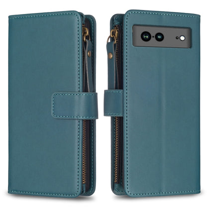 Teal flip phone wallet case with zipper and front camera cutout