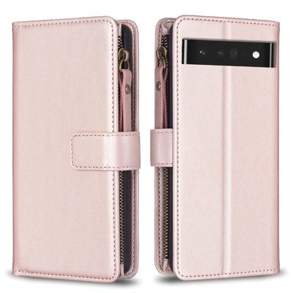 Cream rose leather zip-around flip phone wallet case with card slot window and snap strap