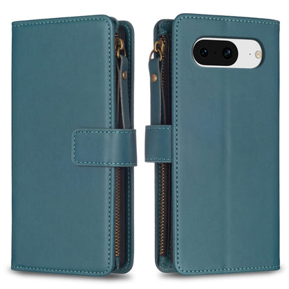 Teal flip phone wallet case with zipper, snap strap, and camera cutout