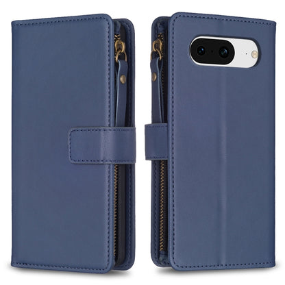 Navy flip phone wallet case with zipper, snap strap, and camera cutout