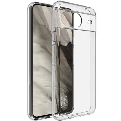 Transparent TPU phone case with camera cutout and shockproof bumper corners