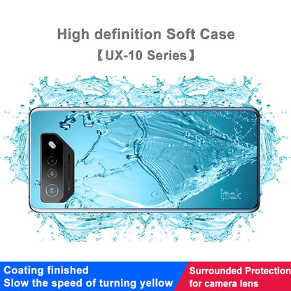Clear TPU UX-10 series phone case with camera-lens protection, soft flexible fit