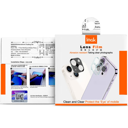 IMAK black lens glass film package set with camera lens protector film pieces