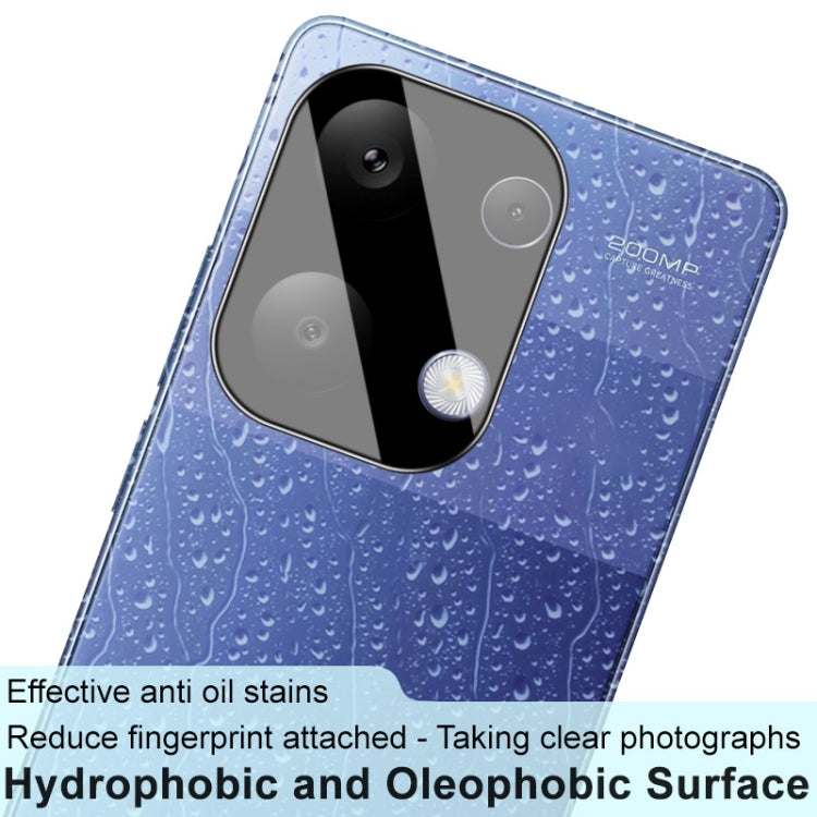 Black glass lens film laid over the phone rear cameras for added lens protection