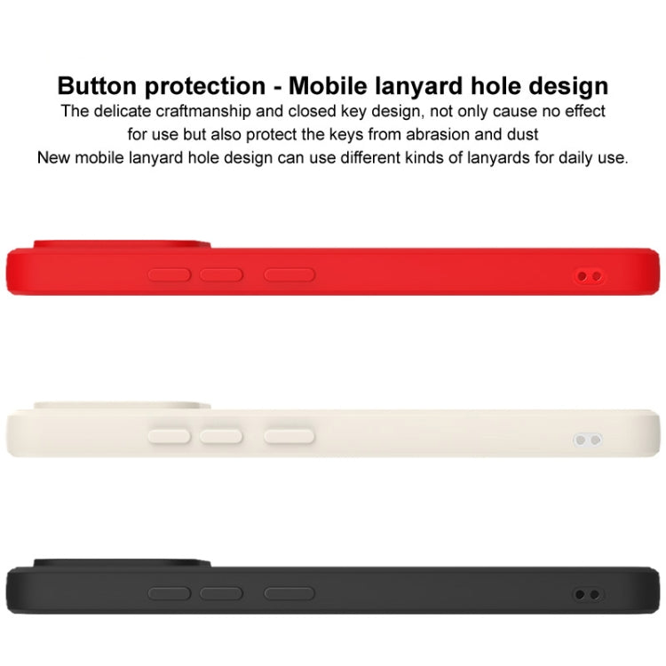 Black TPU phone case with button protection and lanyard-hole design