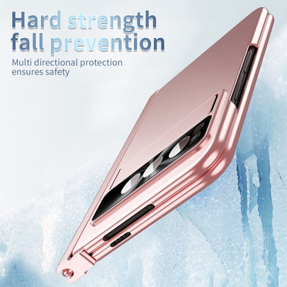 Pink folding phone case with raised edges and camera cutout, Pixel Fold