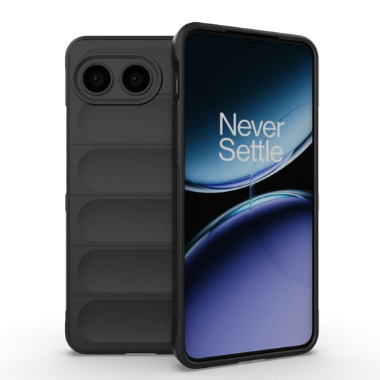 Black phone case with textured bumper for rear protection and camera cutouts