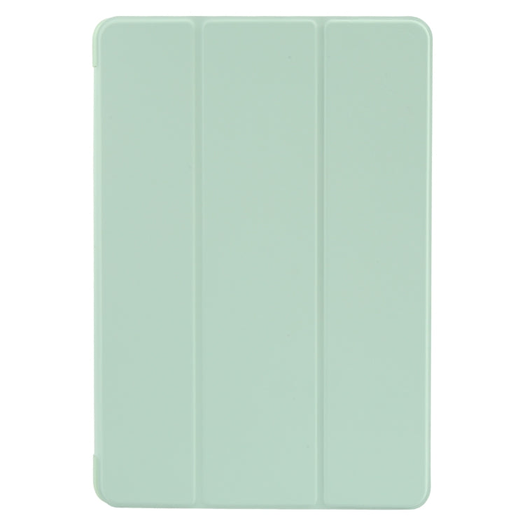 Shockproof 3-fold tablet case, mint green, closed folio back with panel lines