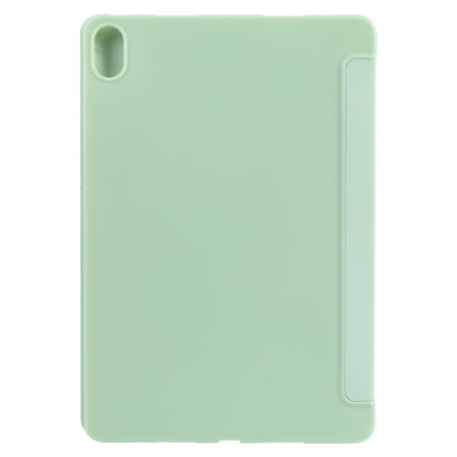 Shockproof 3-fold flip tablet case, mint green front shell with camera opening