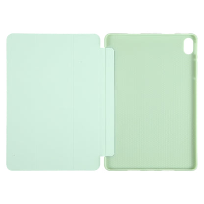 Shockproof 3-fold flip tablet case, mint green, two-piece stand open