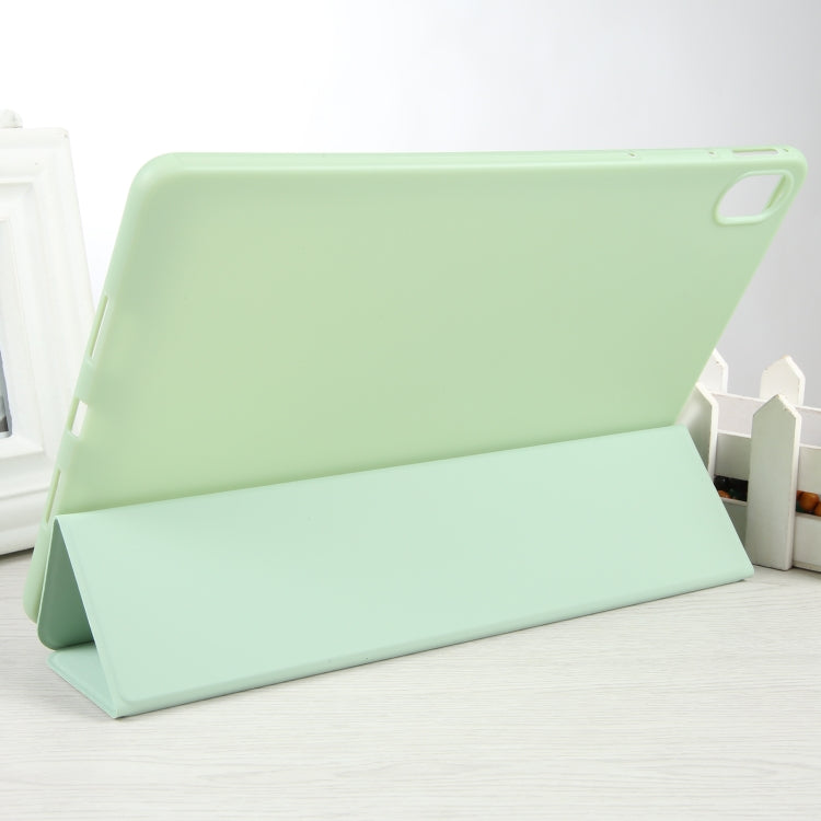 Shockproof 3-fold tablet case, light green folio with stand for tablet