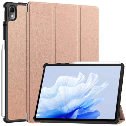Custer Pure Color 3-Fold Holder Smart Leather Tablet Case, For Huawei Matepad Air
